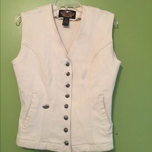 WORN Harley Davidson cotton/spandex vest
